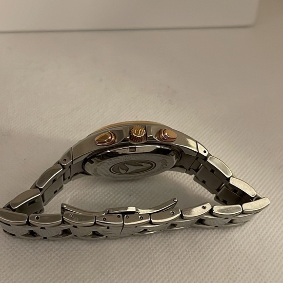 TechnoMarine Ladies Stainless and Rose Gold Diamond Neo Classic III Watch - EUC - Picture 8 of 15